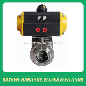 Sanitary Pneumatic Actuator Butterfly Valve Clamp 3A/SMS/ISO